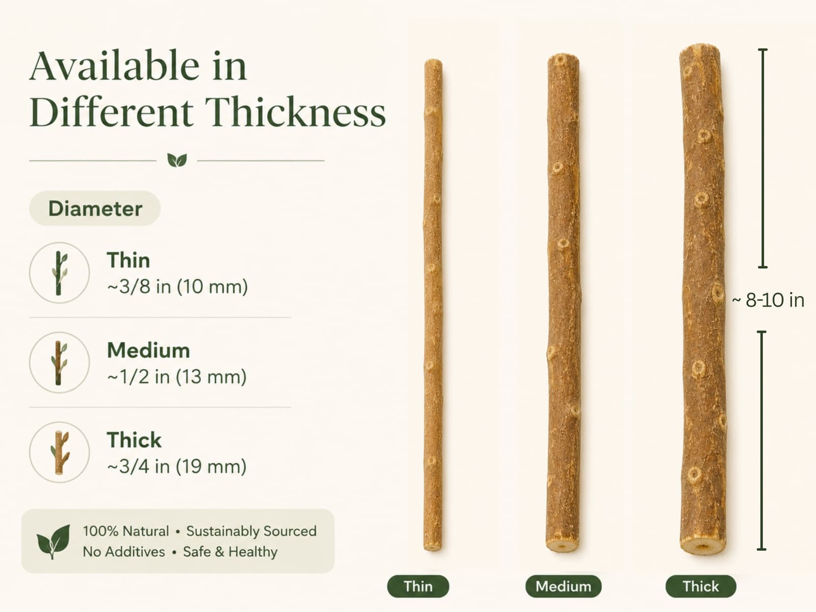 Organic miswak sticks (Salvadora persica) in Earthy Craft Goods packaging — natural biodegradable toothbrush view 3